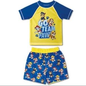Nickelodeon PAW PATROL, XS boys’ swim top and shorts